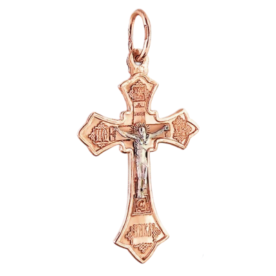 Goldkreuz aus Rotgold 585