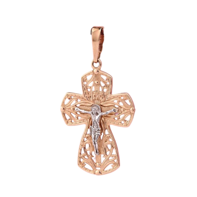 Goldkreuz aus Rotgold 585