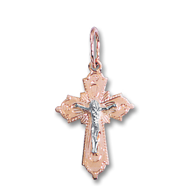 Goldkreuz aus Rotgold 585