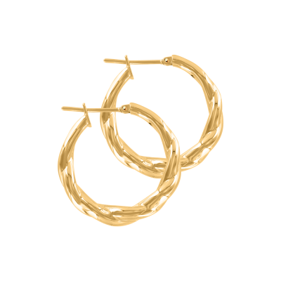Goldohrringe aus Gelbgold 585