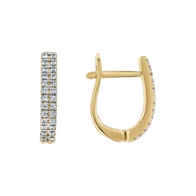 Goldohrringe aus Gelbgold 585 mit Brillant