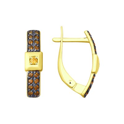 Goldohrringe aus Gelbgold 585 mit Zirkonia