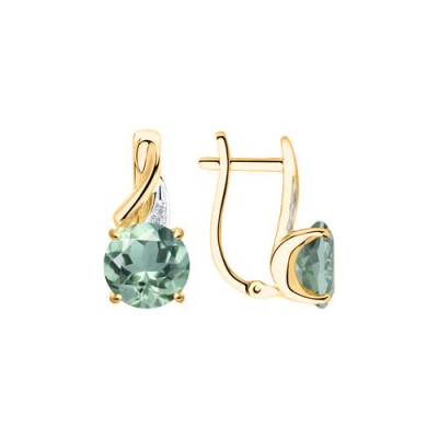 Goldohrringe aus Gelbgold 585 mit Zirkonia