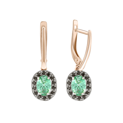 Goldohrringe aus Gelbgold 585 mit Zirkonia