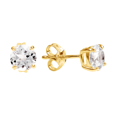 Goldohrringe aus Gelbgold 585 mit Zirkonia