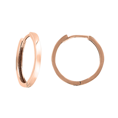 Goldohrringe aus Rotgold 585