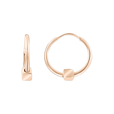 Goldohrringe aus Rotgold 585