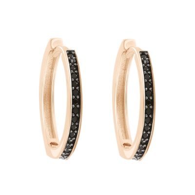 Ohrringe aus Rotgold 585 mit Zirkonia