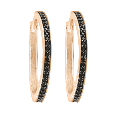 Ohrringe aus Rotgold 585 mit Zirkonia