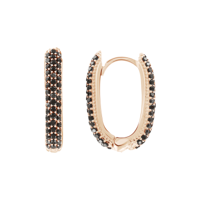 Ohrringe aus Rotgold 585 mit Zirkonia