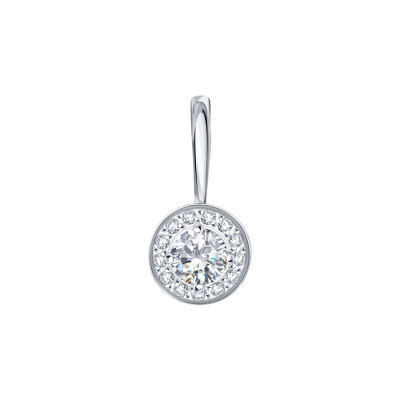 Anhänger aus Weißgold 585 mit Zirkonia