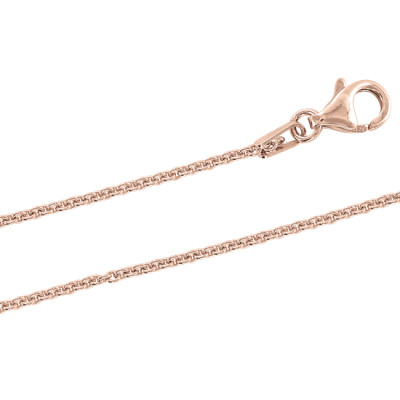 Kette aus Silber 925, rotgold vergoldet