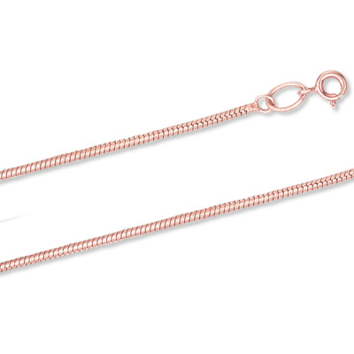 Kette aus Silber 925, rotgold vergoldet