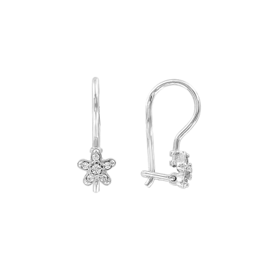 Kinder Ohrhänger aus Silber 925 mit Zirkonia