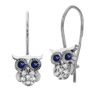Kinderohrringe aus Silber 925 mit Zirkonia