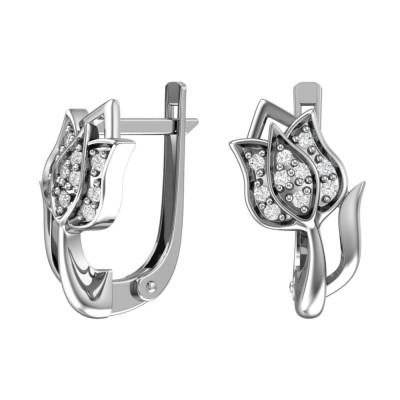 Kinderohrringe aus Silber 925 mit Zirkonia