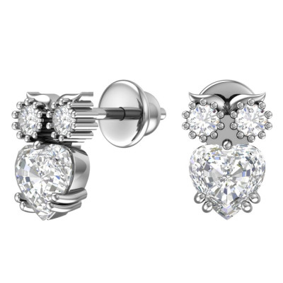 Kinderohrringe aus Silber 925 mit Zirkonia