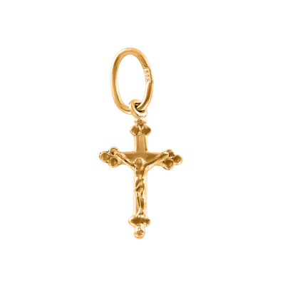 Kreuz Anhänger aus Gelbgold 585