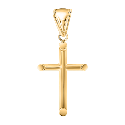 Kreuz Anhänger aus Gelbgold 585