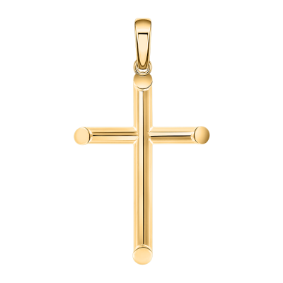 Kreuz Anhänger aus Gelbgold 585