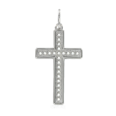 Kreuz Anhänger aus Silber 925 mit Zirkonia