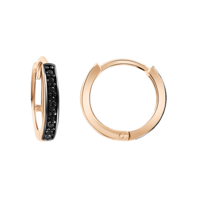 Ohrhänger aus Rotgold 585 mit Zirkonia