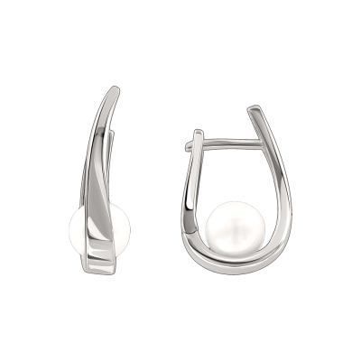 Ohrhänger aus Silber 925 mit Perle