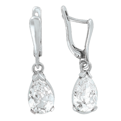 Ohrhänger aus Silber 925 mit Zirkonia