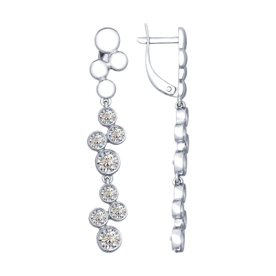 Ohrhänger aus Silber 925 mit Zirkonia