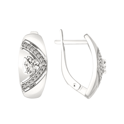 Ohrhänger aus Silber 925 mit Zirkonia