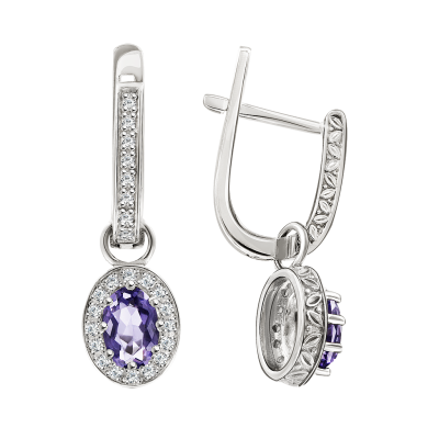Ohrhänger aus Silber 925 mit Zirkonia