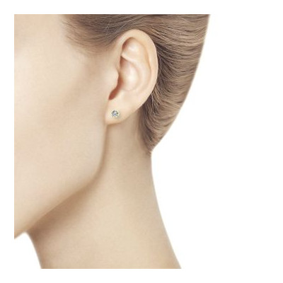Ohrstecker aus Gelbgold 585 mit Brillant