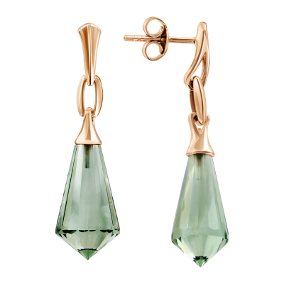 Ohrstecker aus Rotgold 585 mit Amethyst
