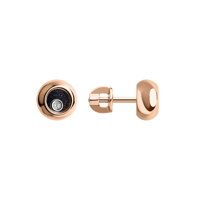 Ohrstecker aus Rotgold 585 mit Brillant