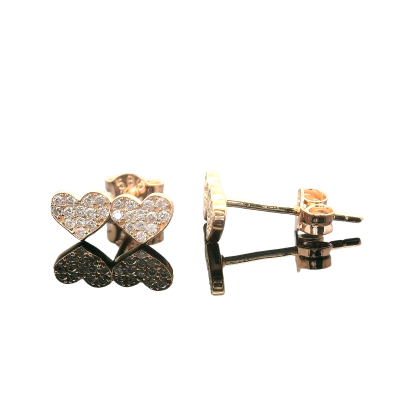 Ohrstecker aus Rotgold 585 mit Brillant