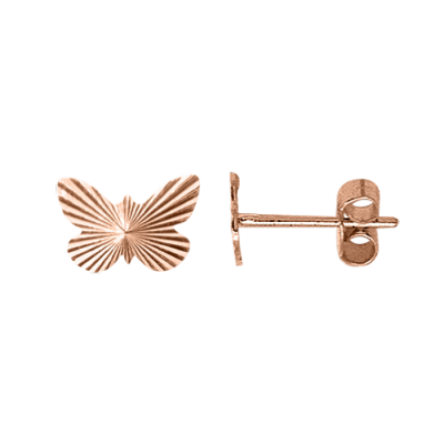 Kinder Ohrstecker aus Rotgold 585