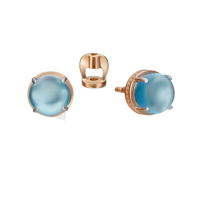 Ohrstecker aus Rotgold 585 mit Topas