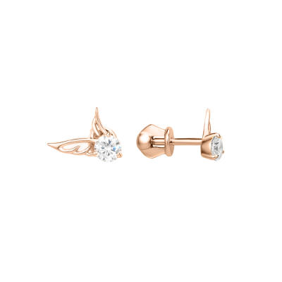 Ohrstecker aus Rotgold 585 mit Zirkonia