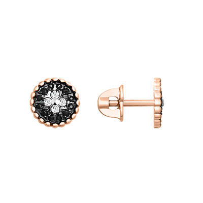 Ohrstecker aus Rotgold 585 mit Zirkonia