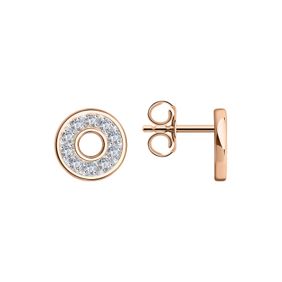 Ohrstecker aus Rotgold 585 mit Zirkonia
