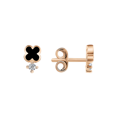 Ohrstecker aus Rotgold 585 mit Zirkonia