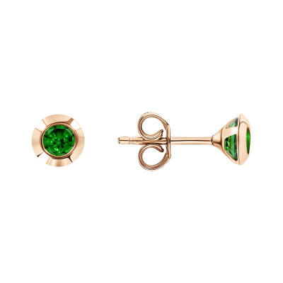 Ohrstecker aus Rotgold 585 mit Zirkonia