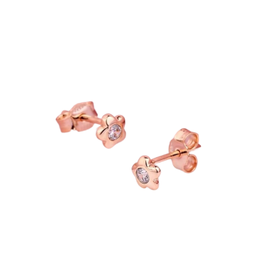 Ohrstecker aus Rotgold 585 mit Zirkonia
