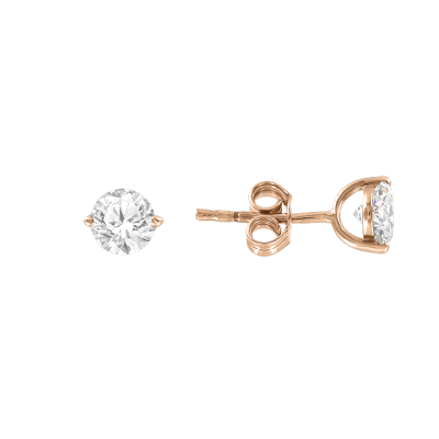 Ohrstecker aus Rotgold 585 mit Zirkonia