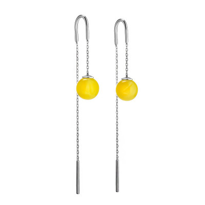 Silberohrringe aus Silber 925 mit Bernstein