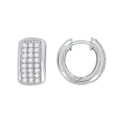 Silberohrringe aus Silber 925 mit Zirkonia