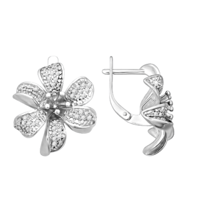 Silberohrringe aus Silber 925 mit Zirkonia