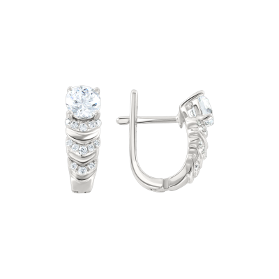 Silberohrringe aus Silber 925 mit Zirkonia