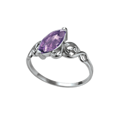 Silberring Damen aus Silber 925 mit Amethyst