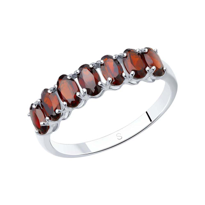 Silberring Damen aus Silber 925 mit Granat